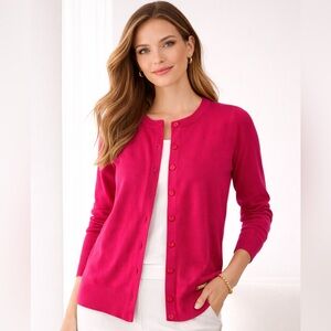 Pink woman’s cardigan